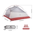thumbnail image 3 of Naturehike Cloud-Up 1/2/3 Person Backpacking Tent Lightweight Waterproof, 3 of 7