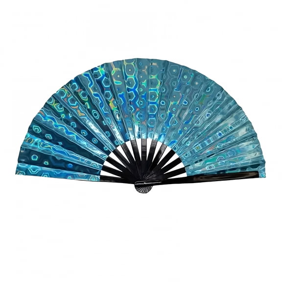 BESTSKY Big Handheld Fan for Line Dancing - Loud Clapping PVC Fan for Trail Rides, Cowboy Colorful Performances, Folding Events Stage for Fan Dance
