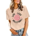 thumbnail image 2 of Xmyrz Volleyball Shirts For Women Volleyball Graphic Game Day Team Tee Tops Casual Loose Short Sleeve Crewneck Summer Shirts, 2 of 4