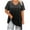 Black, variant on WCMZJ Women Plus Size Tops Cut Out V Neck Short Sleeve Blouses Side Slit Dressy Casual Tunic Tops to Wear with Leggings Black 3XL