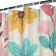 thumbnail image 3 of Pioneer Flower 72x84in Shower Curtain,Bathroom Decorative Shower Curtains Set with 12 Hooks,Modern Waterproof Washable Shower Curtain, 3 of 4