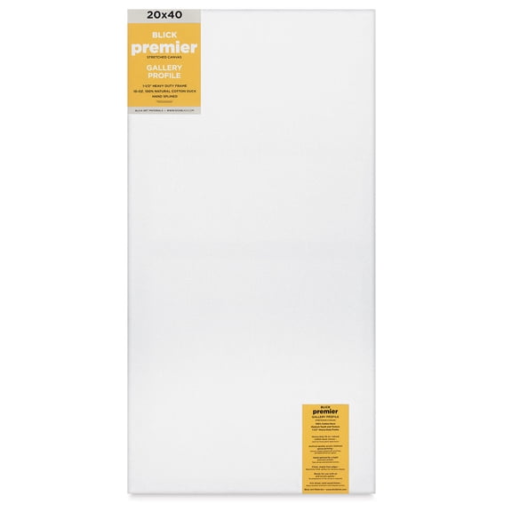 Blick Premier Stretched Cotton Canvas - Gallery Profile, Splined, 20" x 40"