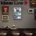 thumbnail image 3 of Placa De Metal Retro Con Diseño De Gato, Placa De Letrero De Estaño Para Bar, Pub, Club, Cafetería, Decoración Para Sala De Estar Likrtyny Arte Deco, 3 of 9