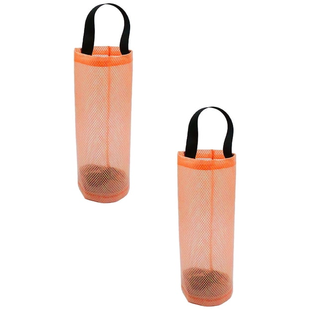 Oleegame 2PC Hanging Hanging Rubbish Bag Bag Extraction Bag Box Round Miscellaneous Kitchen Storage Convenient Bag Organizer Kitchen Storage Wall Kitchen,Dining Bar Orange