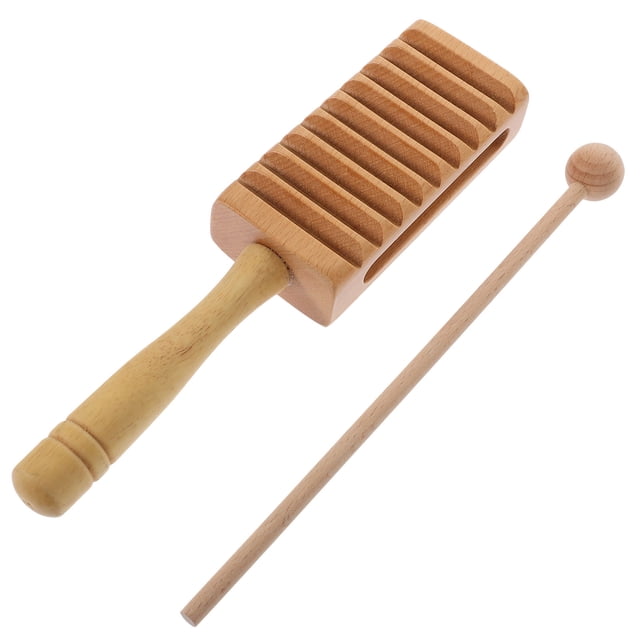 EXHUMKY 1 Set Tone Block Wooden Musical Instrument for Beginners with Music Education for Christmas