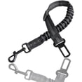 thumbnail image 5 of Cinturón de seguridad para coche para perros con amortiguación duradera, elástico ajustable, hilos reflectantes y mosquetón resistente para perros y gatos (negro), 5 of 5