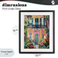 thumbnail image 4 of Stupell Industries Eclectic Colorful Facade with Tropical Garden Black Framed Print Under Glass, 13 x 16, by LSR Design Studio, 4 of 8