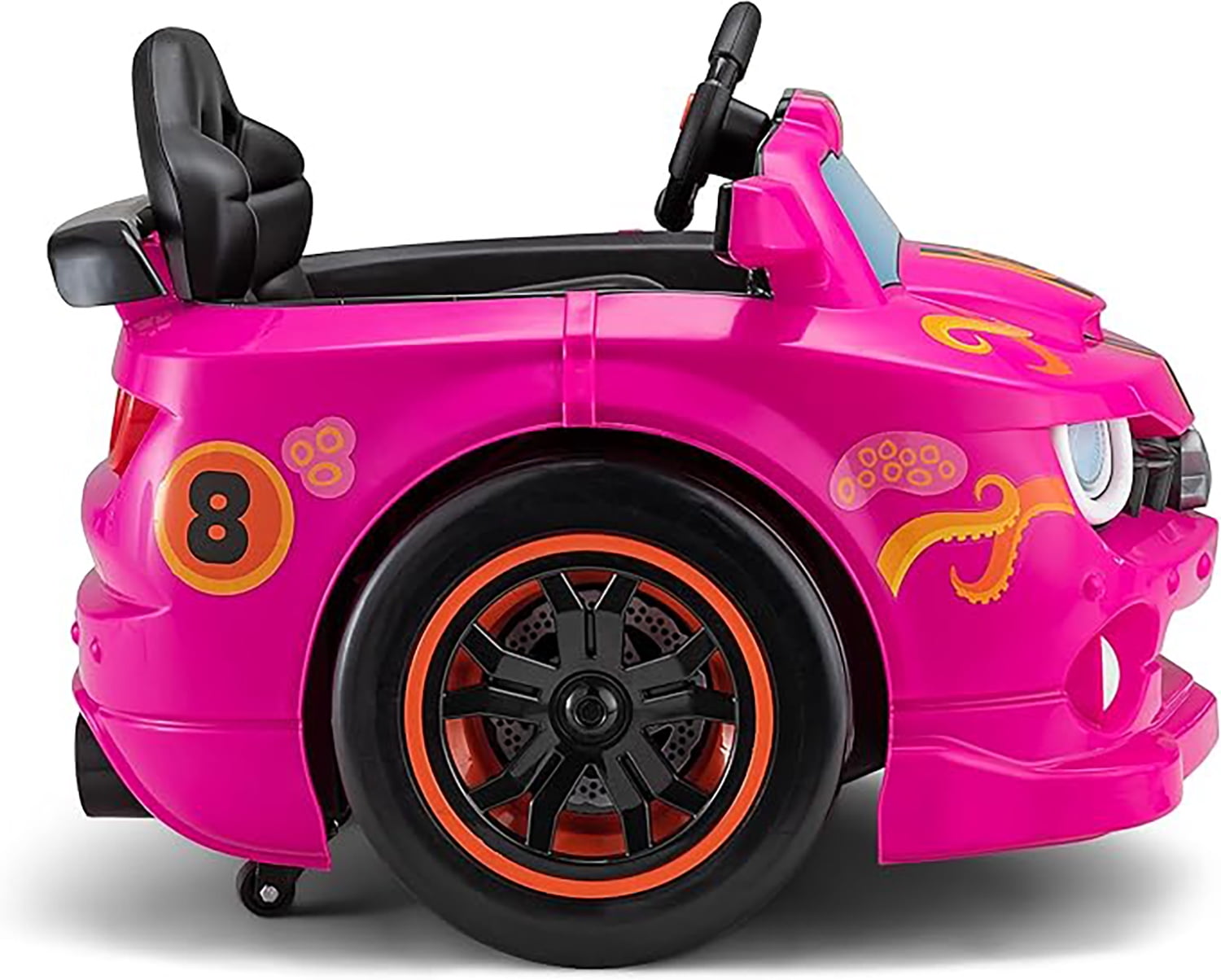 Kid Trax Dizzy Racers 6V Ride On Electric Car – 360° Spin, Up to 66lbs, Ages 2-5, Pink