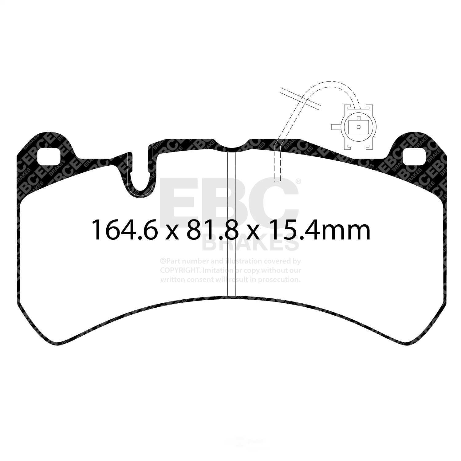 EBC Brakes Bluestuff NDX Trackday Brake Pad Set Fits select: 2022 ALFA ROMEO STELVIO, 2022 ALFA ROMEO GIULIA