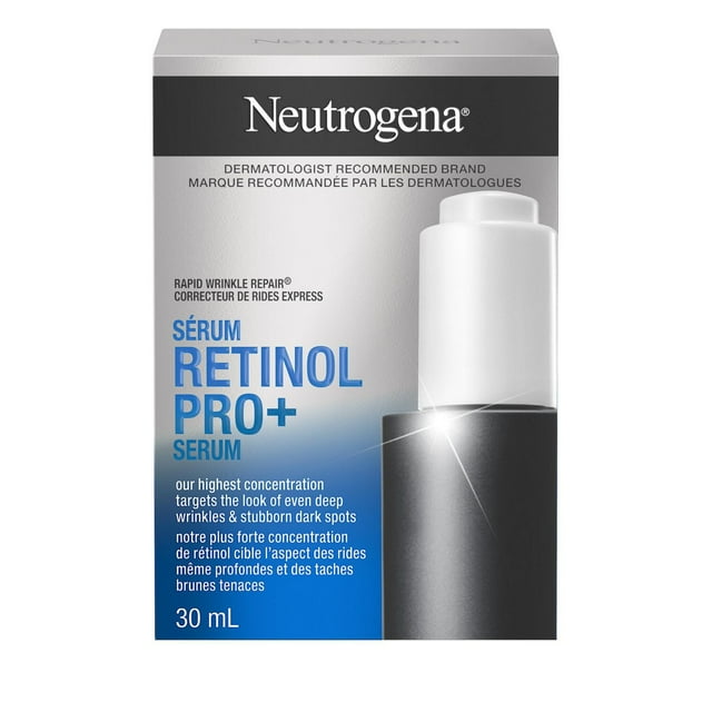Neutrogena Rapid Wrinkle Repair 0.5 % Sérum Rétinol Pro+ - Sérum Visage Anti-Âge - Réparation Rapide des Rides et des Taches Brunes