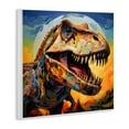 thumbnail image 3 of Stupell Industries Roaring Dinosaur Vibrant Pattern Wall Plaque Art, design by Creative Studio, 12 x 12, 3 of 7