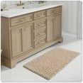 thumbnail image 7 of OEAKAY Soft Chenille Bath Mat Bathroom Rug,Non Slip Absorbent Shower Mats,Washable Shaggy Bathtub Bath Rugs Room Entryway,20"x32",Beige, 7 of 7