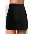 thumbnail image 3 of Women's Black Arch Hem Swim Skirt, 3 of 5