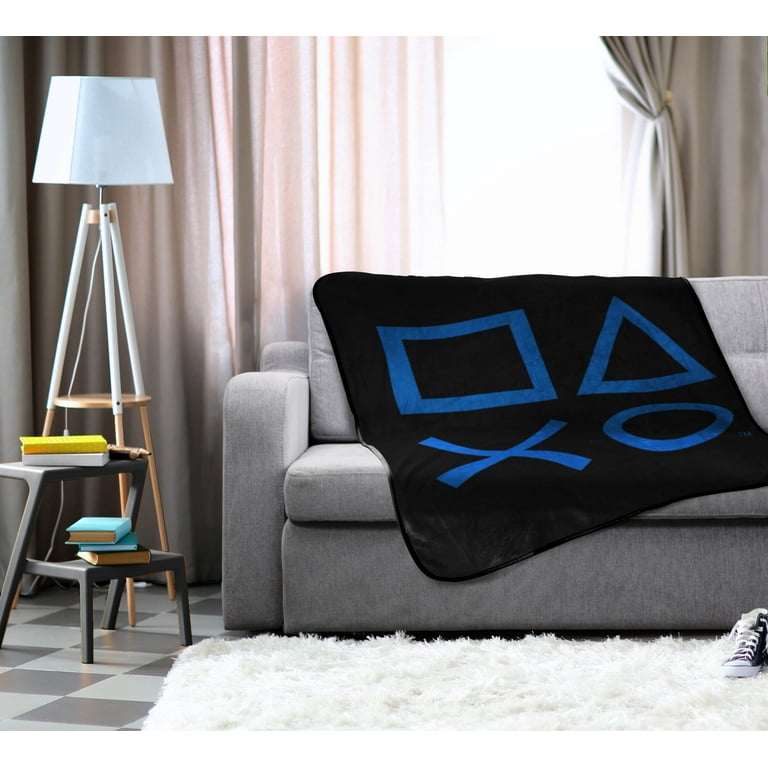 Playstation Kids Throw 46 x 60 Microfiber Blue Sony Walmart