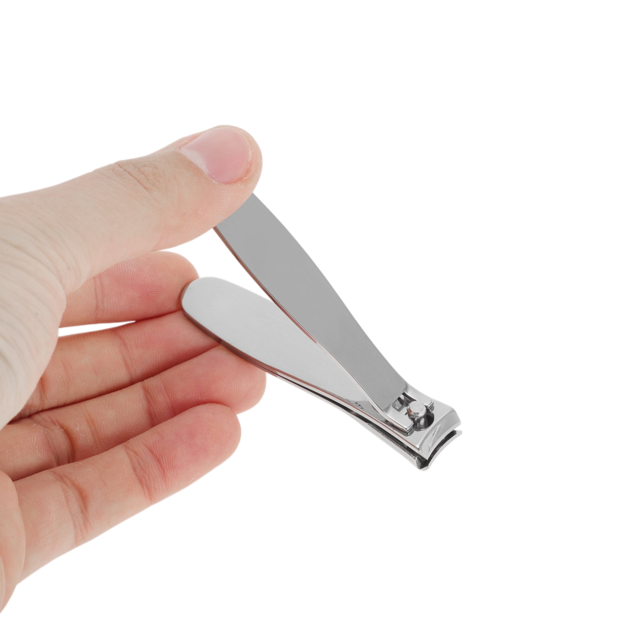 Unique Bargains 1pc Carbon Steel Convenient Nail Clippers 3.15" Length Silver Tone Large