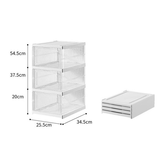 Caja de almacenamiento de zapatos apilables transparente,puede alojar zapatos de varios tamaños