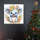 thumbnail image 2 of 5D DIY taladro redondo completo pintura de diamante dibujos animados Koala Kit decoración del hogar 30x30cm, 2 of 9
