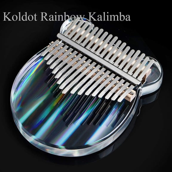 Kalimba Thumb Piano Bear Shaped 17 Acrylic Piano with Hard