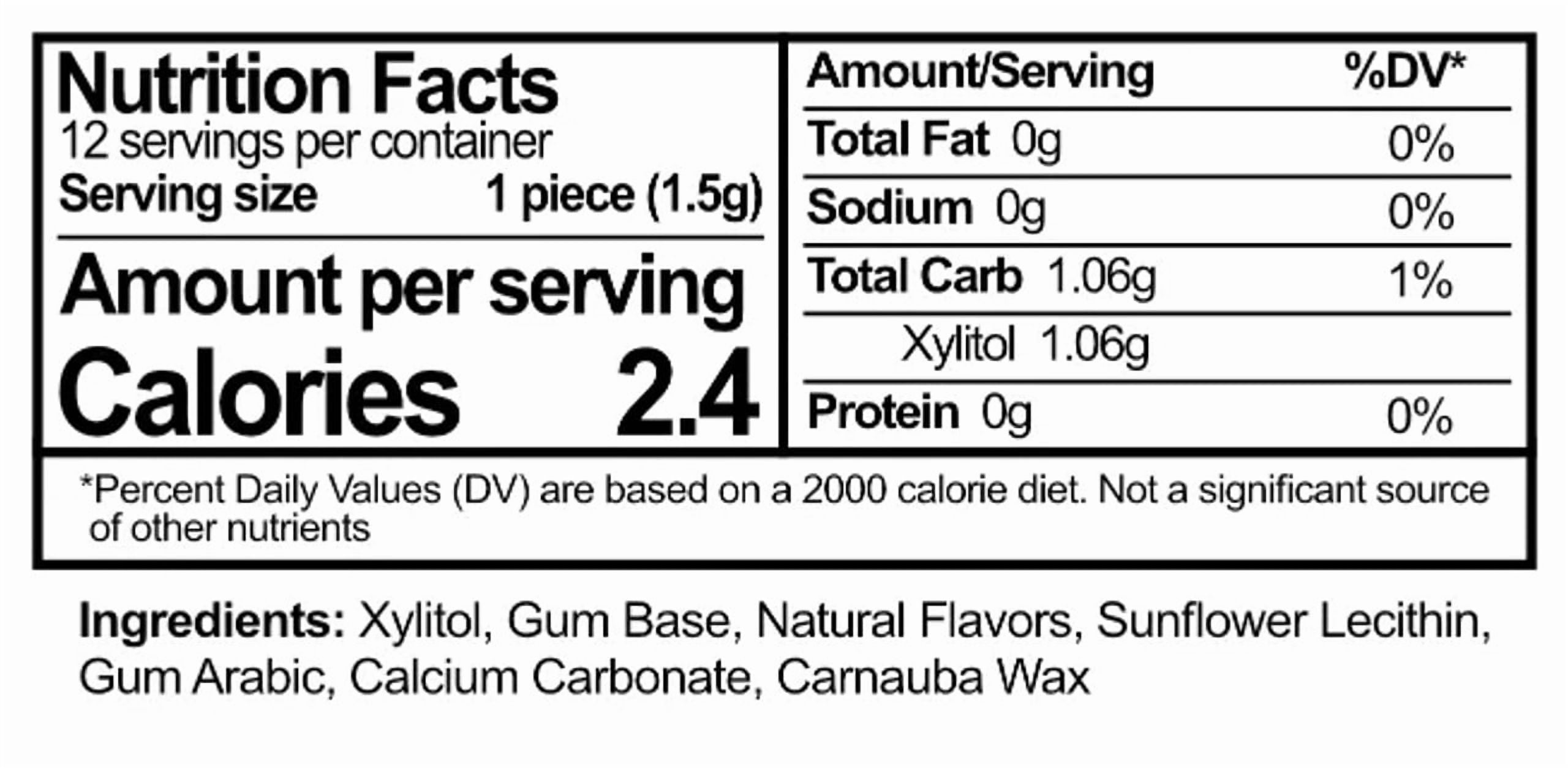 Epic Xylitol Chewing Gum - Sugar Free & Aspartame Free Chewing Gum Sweetened w/Xylitol for Dry Mouth & Gum Health (Bubblegum, 12-Piece Pack, 12 Packs)