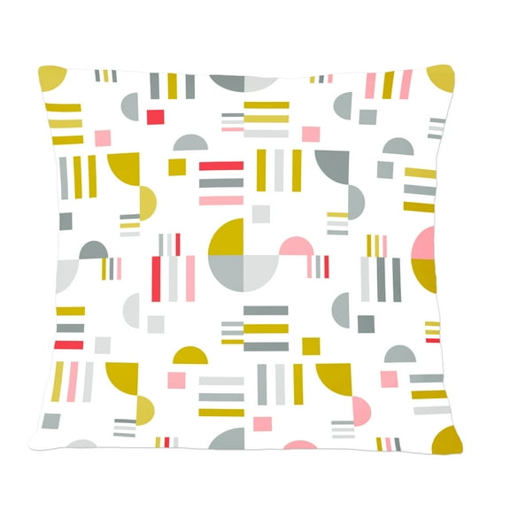 Designart Retro Abstract Design XVI' Mid-Century Modern Throw Pillow - 12x20