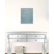 HomeRoots 516400 Blue Metal Other Words Wall Decor, Set of 2