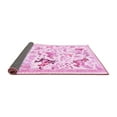 thumbnail image 2 of Ahgly Company Indoor Round Animal Pink Traditional Area Rugs, 5' Round, 2 of 4