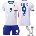 thumbnail image 4 of 2024 - 25 ropa de fútbol infantil FC ropa de fútbol infantil Mbappe ropa de aficionados uniforme juvenil de manga corta Francia espera - 11s, 4 of 7