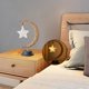 thumbnail image 4 of Lámpara de escritorio LED recargable por USB creativa Lámparas de atmósfera de lámpara cálida Luz de noche de para el dormitorio para hogar Estrella de cristal Yinane Lámpara de noche Luna, 4 of 8