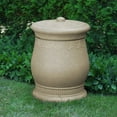 thumbnail image 2 of Good Ideas Savannah Outdoor Decorative 30 Gallon Storage Waste Basket Urn, Tan, 2 of 2