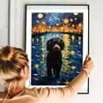thumbnail image 5 of Portuguese Water Dog Art Print Poster, Wall art Painting Decor, Starry Night Van Gogh Art Home Decor Artwork For Bedroom Living Room Bathroom Decor, 5 of 5