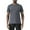 Dark Gray, variant on Men's T Shirt Short Sleeve Soft Band Collar Shirt Basic T-Shirts Workout Casual Tops Workout Gym Mesh Tees