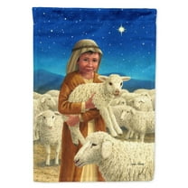 Carolines Treasures ASA2141GF Shepherd and his sheep Flag Garden Size  Small multicolor