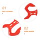 thumbnail image 3 of unbranded 10Ud Cable Winder Rojo Organizador Compacto Compatible Con Varios Dispositivos, 3 of 7