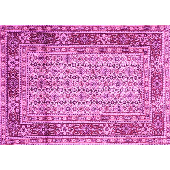 Ahgly Company Indoor Rectangle Persian Pink Traditional Area Rugs, 5' x 7'