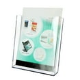 thumbnail image 5 of Desk File Organizer Clear Plastic Document and Brochure Holder, 5 of 6