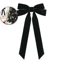 Dvruxg Velvet Christmas Bows – Reusable Festive Holiday Decor for Gifts, Trees & Home – Soft Plaid Ribbon Bows for Wrapping, Wreaths & Party Decorations