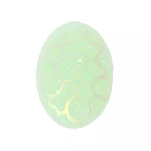 U8MO Oval Cabochons 25x18 Resin Domed Scale Flatbacks Flat Backs Mint Green 2pcs