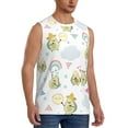 thumbnail image 2 of Balery Green Blue Avocado Camisetas sin mangas para hombre, absorbe la humedad y protege contra el mal olor.-XX-Large, 2 of 7