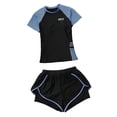 thumbnail image 4 of Traje de baño para mujer, pantalones cortos de natación, camisetas Tankini de manga corta, ropa de playa, traje de neopreno para piscina, fiesta SG, 4 of 10