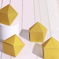 thumbnail image 6 of Efavormart 25 Pcs | Gold Glitter Wedding Favor Gift Boxes - 2"x3" Geometric Shape, 6 of 11