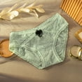thumbnail image 2 of B91xZ String sous-Vêtements pour Femmes Confort Couleur Unie Culottes, Vert Taille Unique, 2 of 3