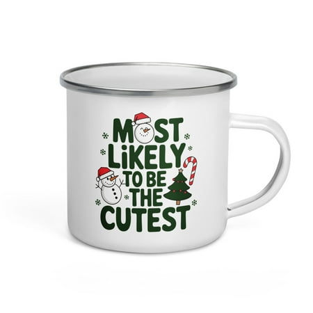 

Family Matching Xmas Enamel Mug Most Likely To Be The Cutest Christmas Present