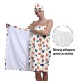 thumbnail image 5 of Colevkie Women 2 Pieces Bath Wrap Set Bath Skirt and Shower Cap Quick Drying Adjustable Soft Shower Skirt Beach Towel Absorbent for Bathroom Sauna Spa Printed Heart Balloon Pattern, 5 of 8