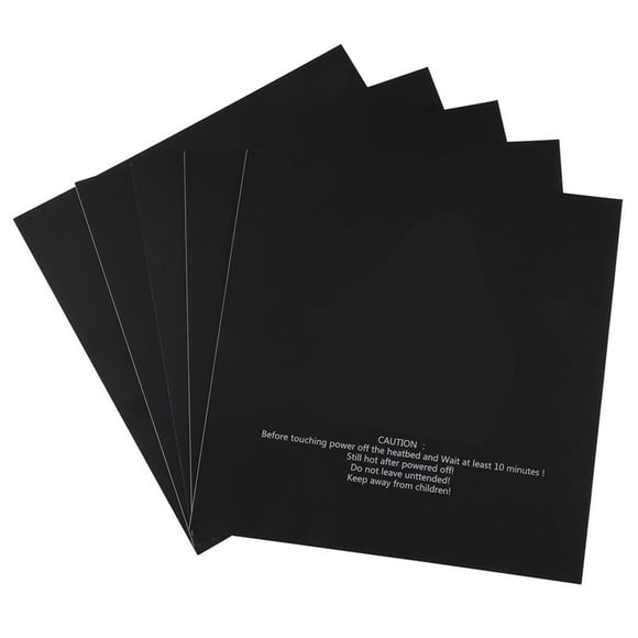 5 piezas de 220 x 220 mm para impresora 3D, placa de cama calentada, pegatinas de impresión
