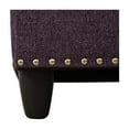 thumbnail image 2 of Amaranth Purple Linen Storage Ottoman with Nailhead Trim, 2 of 6