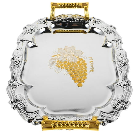 Niceauty Countertop Food Serving Display Container Silver 1Pack