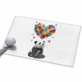 Abstract Panda Rectangle Rug 2'x3' Colorful Heart Butterfly Washable ...