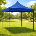 thumbnail image 3 of Carpa Toldo Plegable Reforzado 2x2 Lona Impermeable Acero Inoxidable Lona Azul, 3 of 8