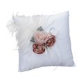 thumbnail image 1 of Suministros de Decoración de Boda Blanca Elegante para Favores de Colección de Compromiso , Cojín de Anillo 3 Floral Anillos Cojín 3 Floral, 1 of 8