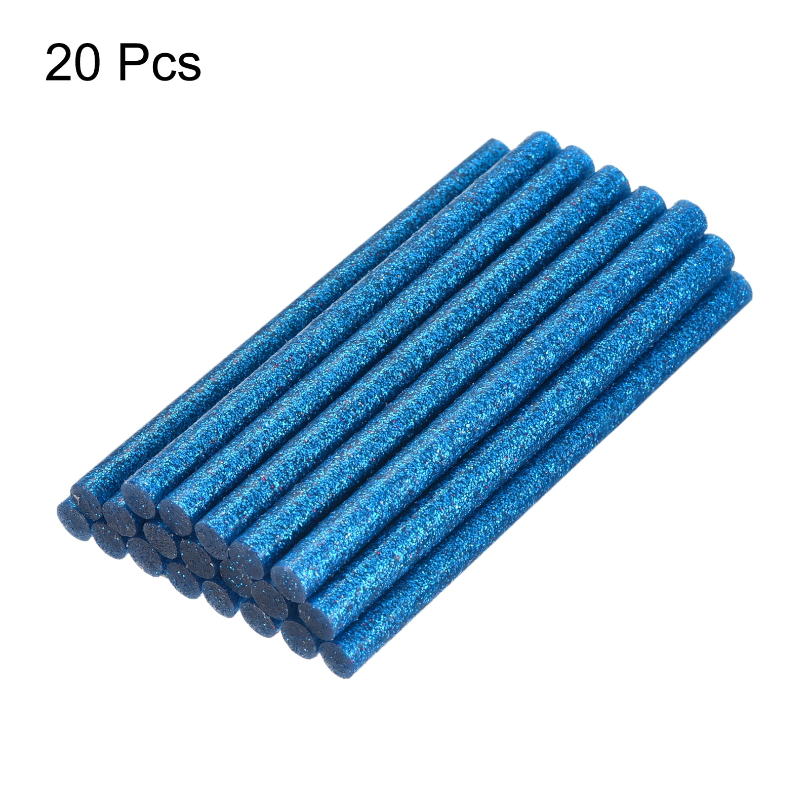 Unique Bargains 20pcs Hot Melt Glue Gun Sticks,275mm x 11mm for Most Glue Gun,Glitter Blue